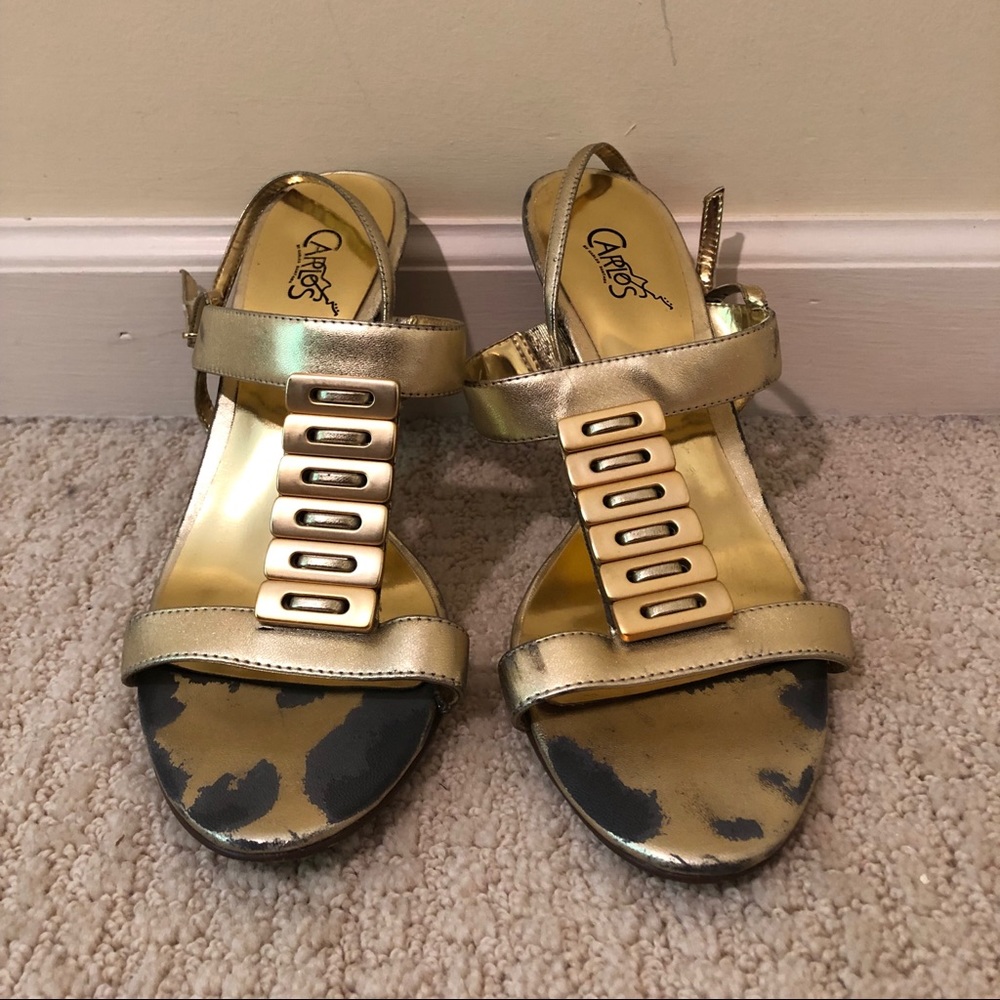 Carlos Santana Gold Heels: Vibrant Color